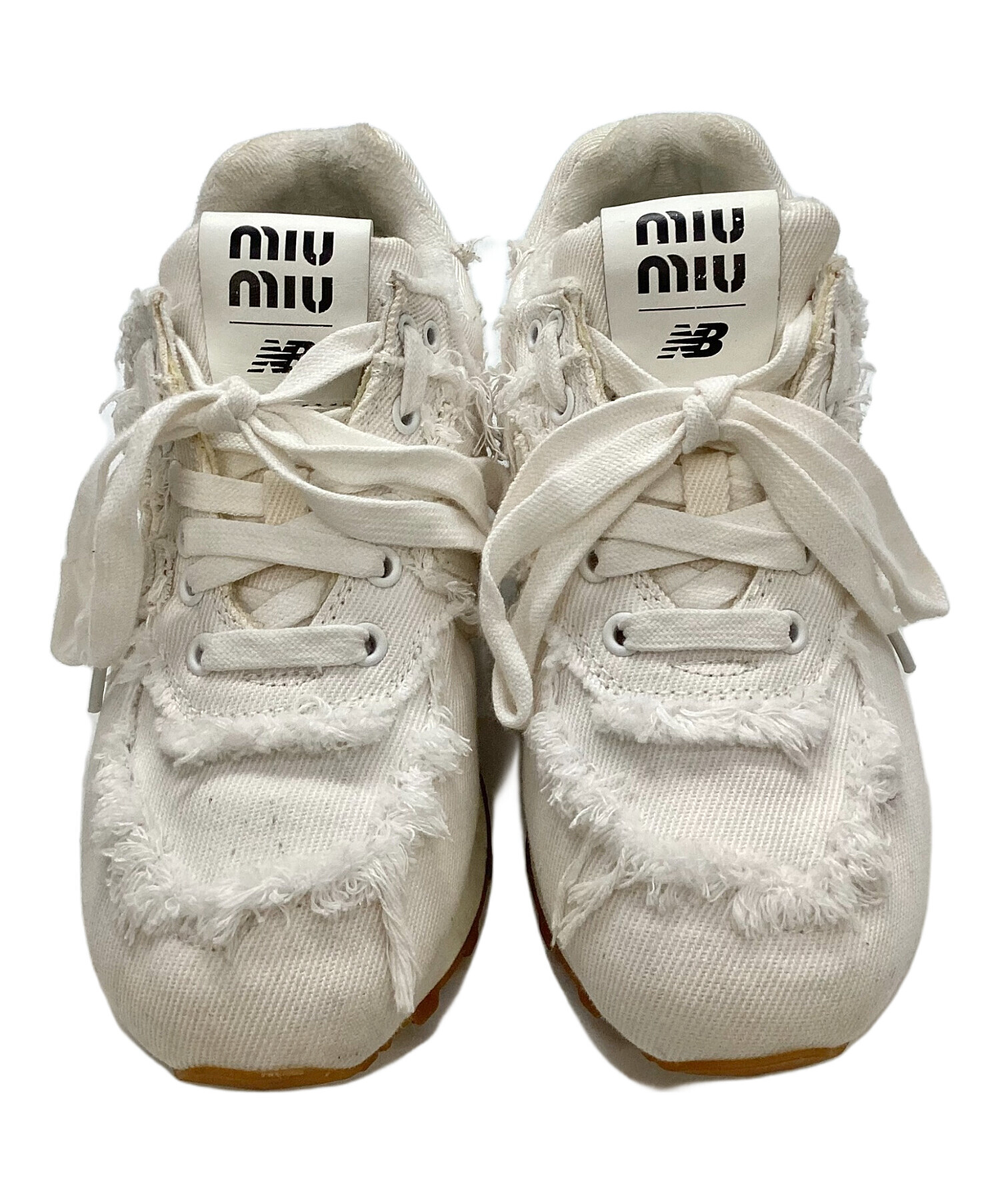 【未使用】New Balance x Miu Miu スニーカー size38 中古・古着通販】NEW BALANCE (ニューバランス) MIU MIU (ミュウ