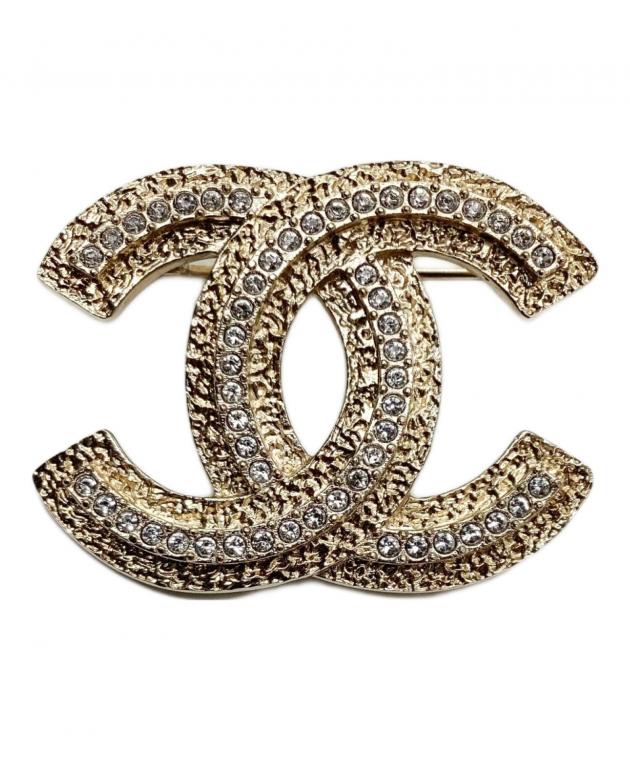 中古・古着通販】CHANEL (シャネル) ブローチ ゴールドカラー×シルバー