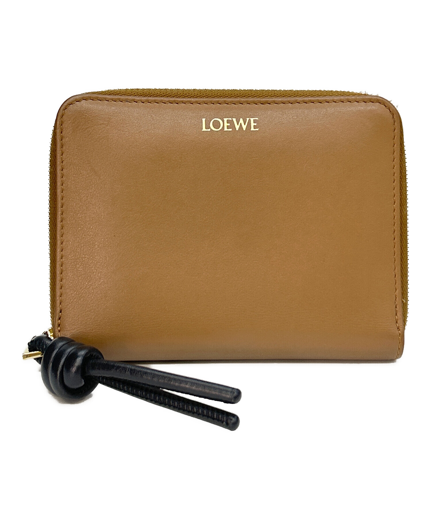 中古・古着通販】LOEWE (ロエベ) ジップアラウンドウォレット ブラウン 