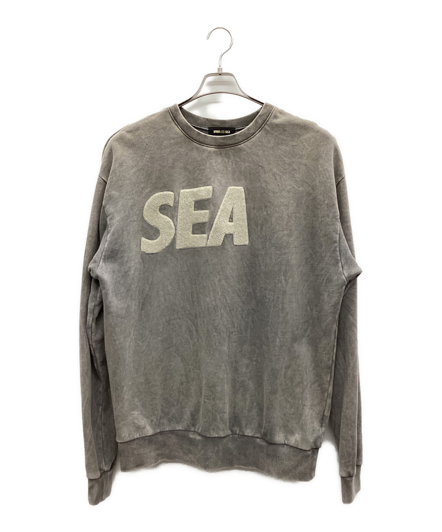 ウィンダンシー SEA CHENILLE EMB SULFUR スウェット S 中古・古着通販】WIND AND SEA (ウィンダンシー) Sea Chenille