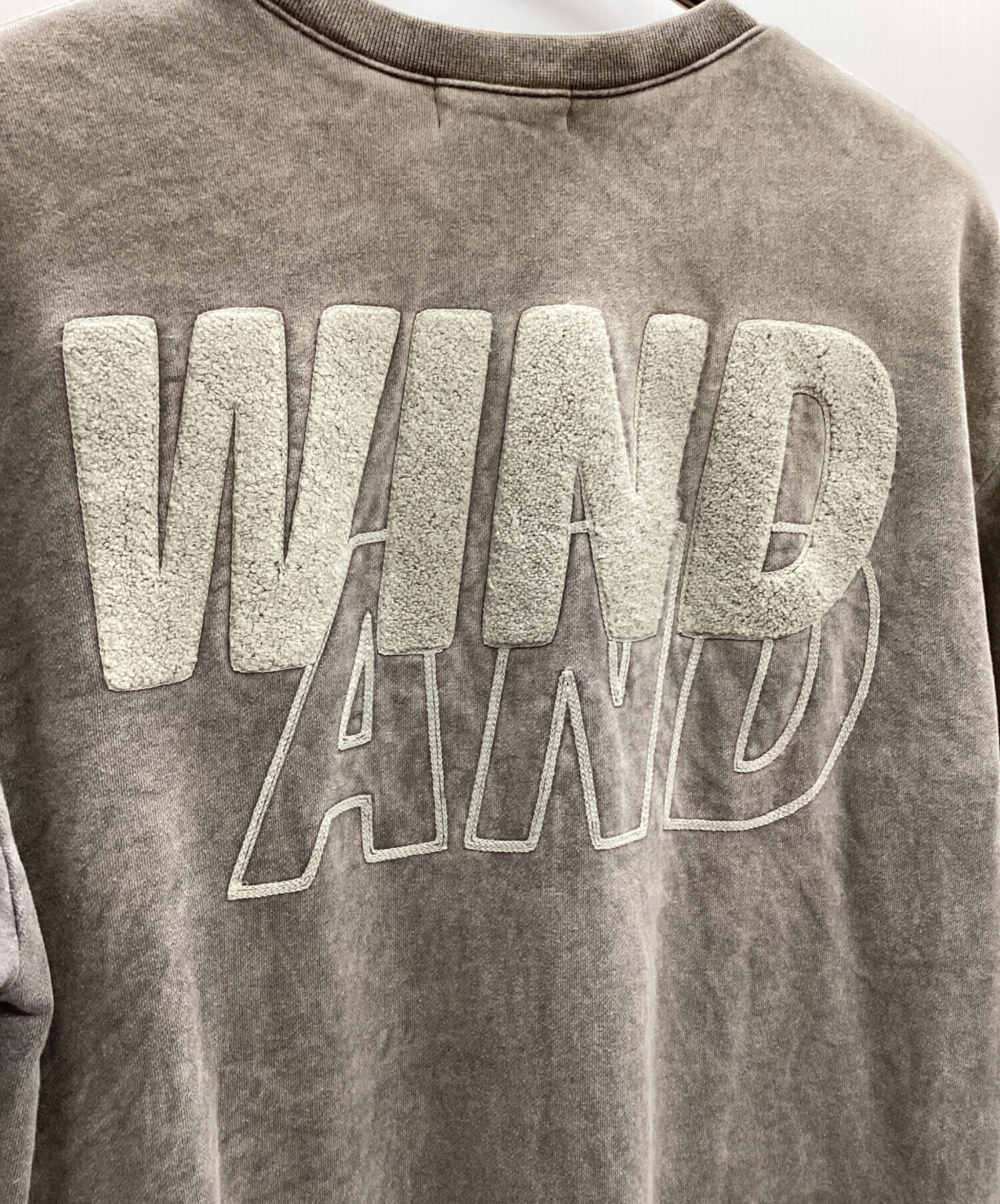 ウィンダンシー SEA CHENILLE EMB SULFUR スウェット S 中古・古着通販】WIND AND SEA (ウィンダンシー) Sea Chenille