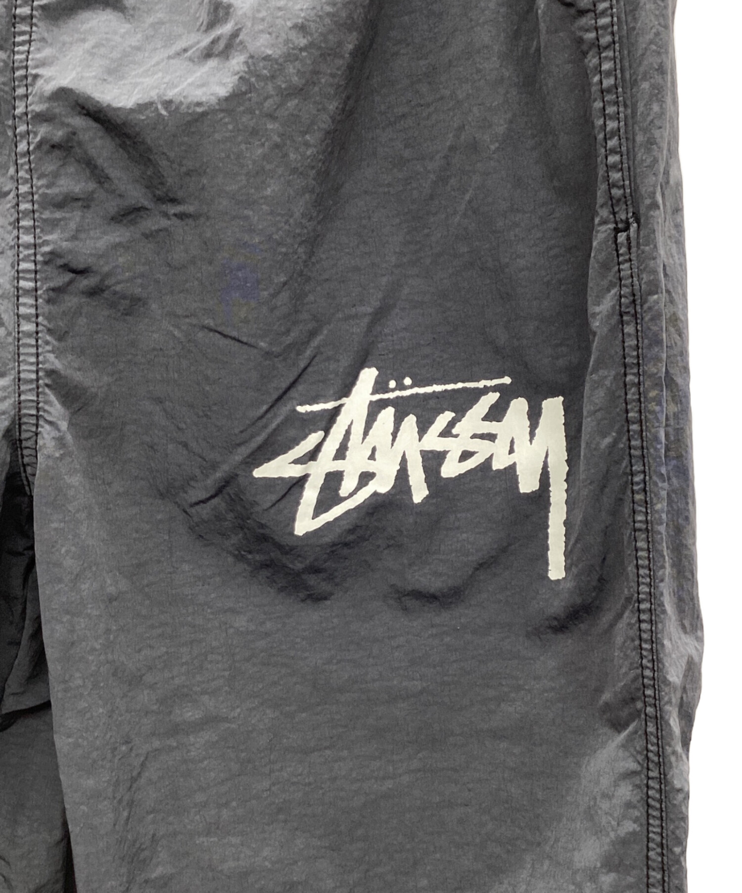 stussy×NIKE コラボ ナイロンパンツ 新品未使用 タグ付き L 黒 中古・古着通販】NIKE (ナイキ) stussy (ステューシー) ナイロンパンツ