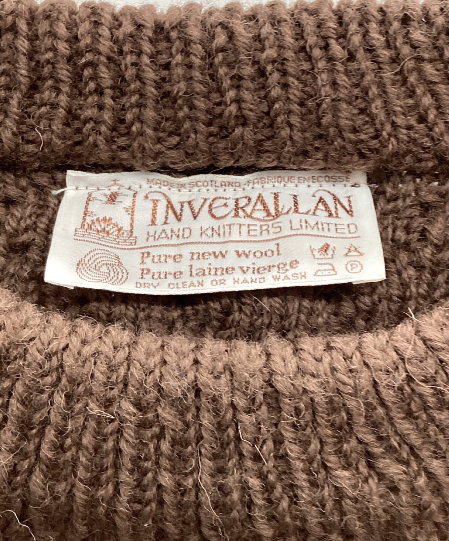 インバーアラン　ニット セーター　茶タグ　INVERALLAN インバーアランニット セーター茶タグINVERALLAN 【公式通販】