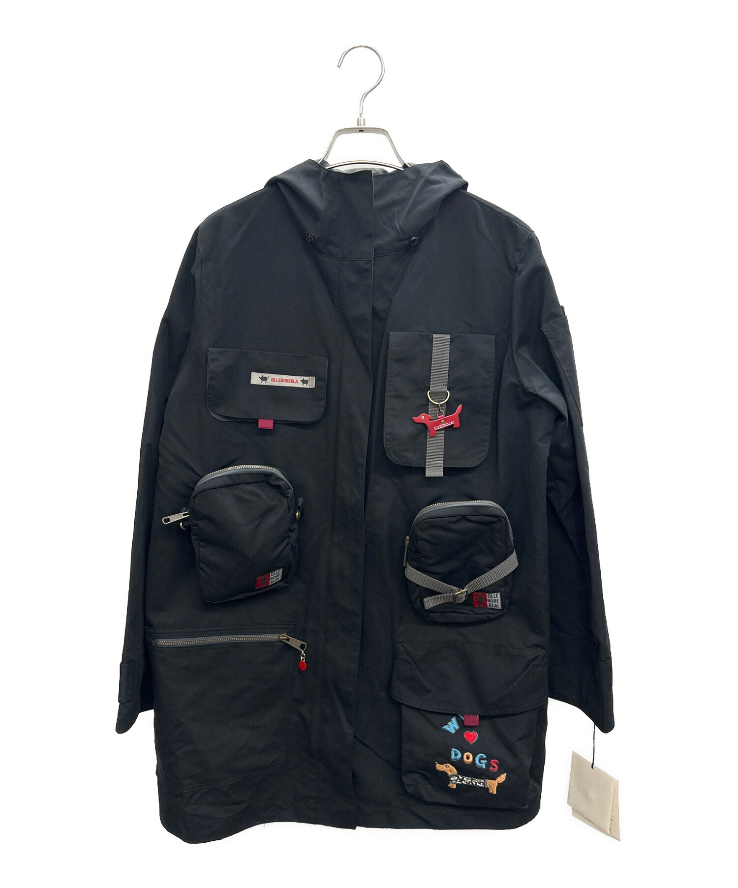 中古・古着通販】OLLEBOREBLA (アルベロベロ) ナイロンコート ブラック 