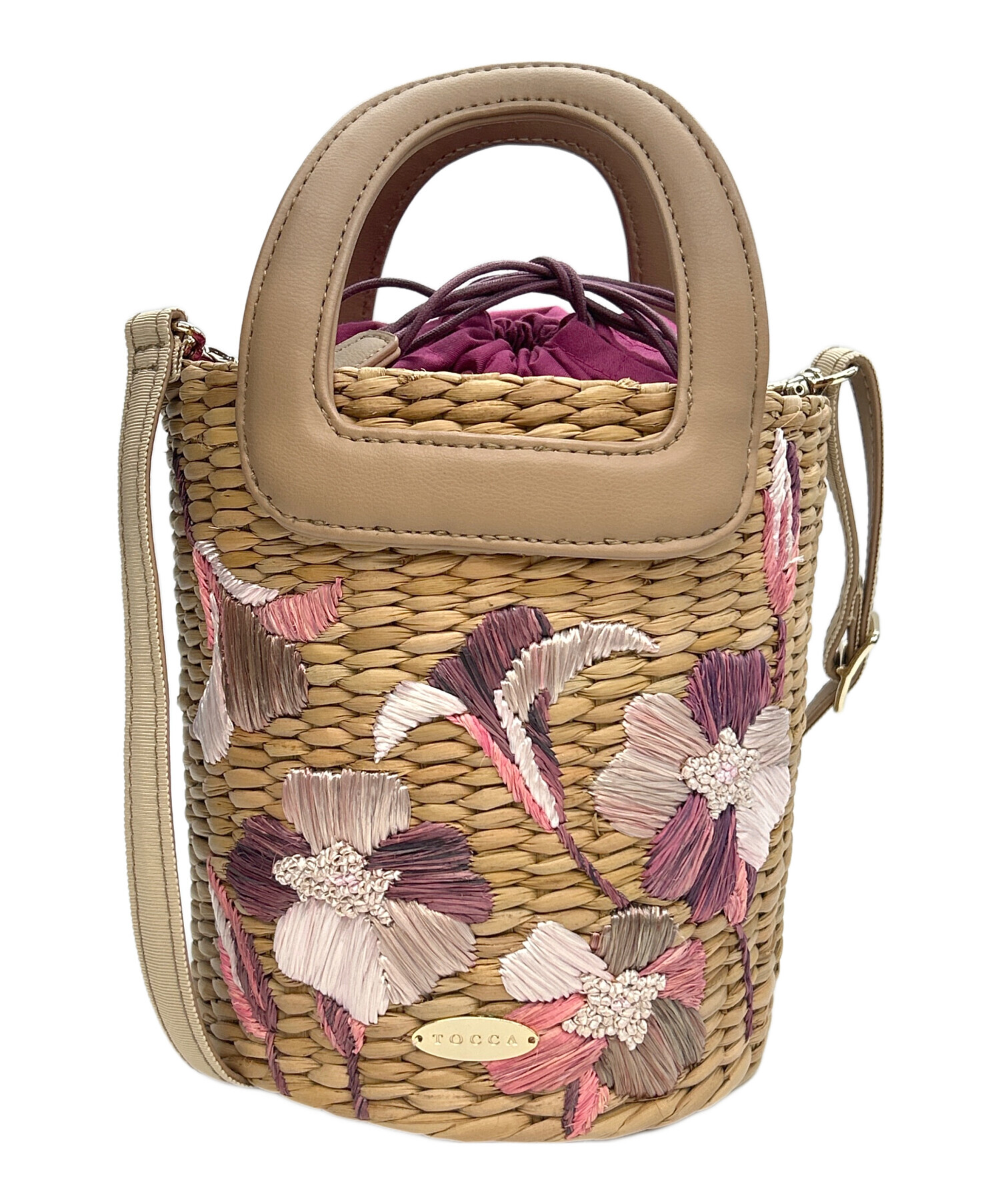 TOCCA」 チェック柄ハンドバッグ - ベージュ レディース TOCCA (トッカ 