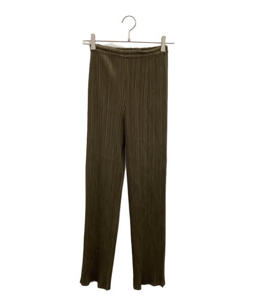 PLEATS PLEASE フルレングスパンツ サイズ2 ブラウン系 中古・古着通販】PLEATS PLEASE (プリーツプリーズ) パンツ ブラウン
