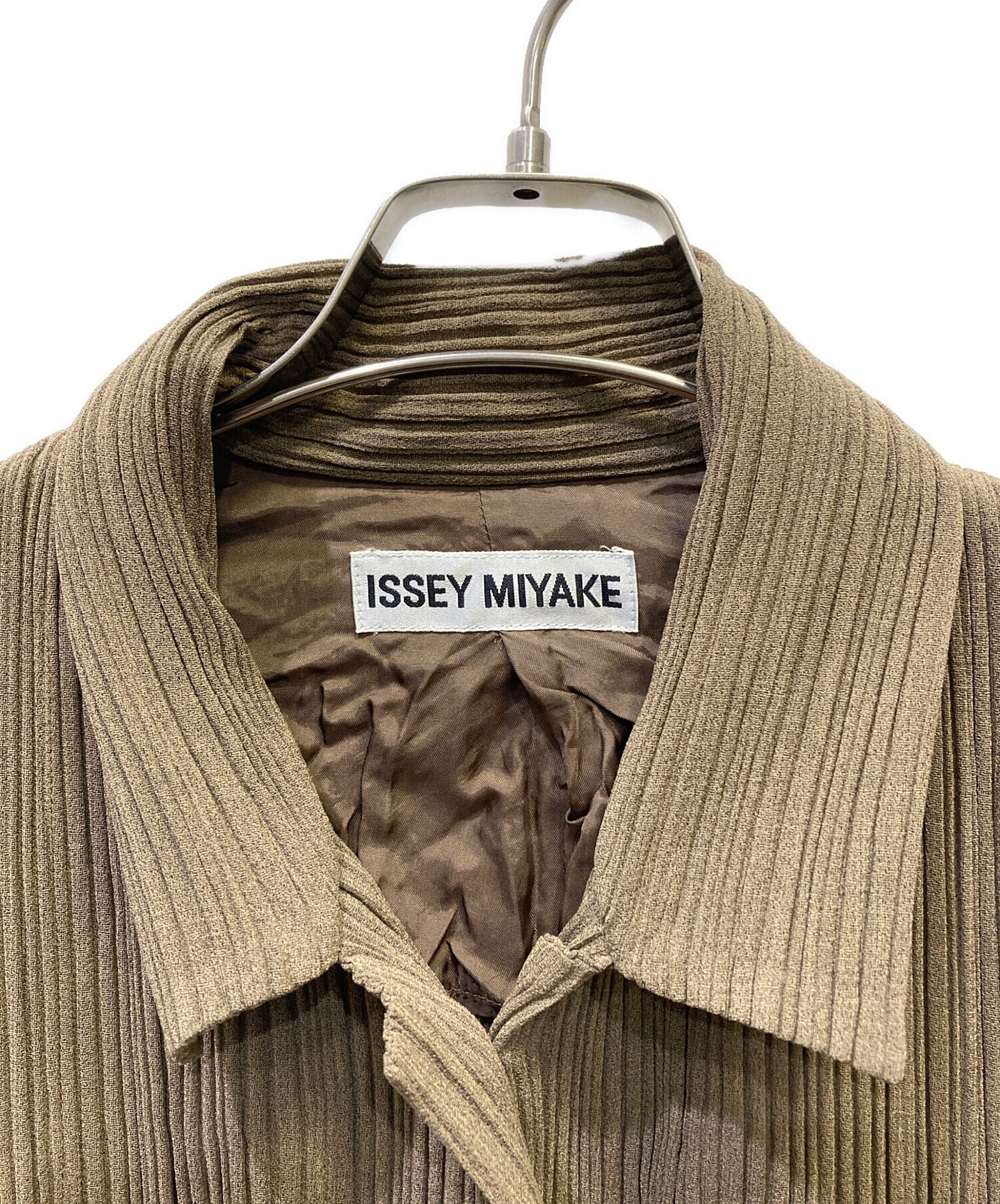 希少　ヴィンテージ　イッセイミヤケ　プリーツ加工　シフォン　ジャケット 中古・古着通販】ISSEY MIYAKE (イッセイミヤケ) プリーツジャケット