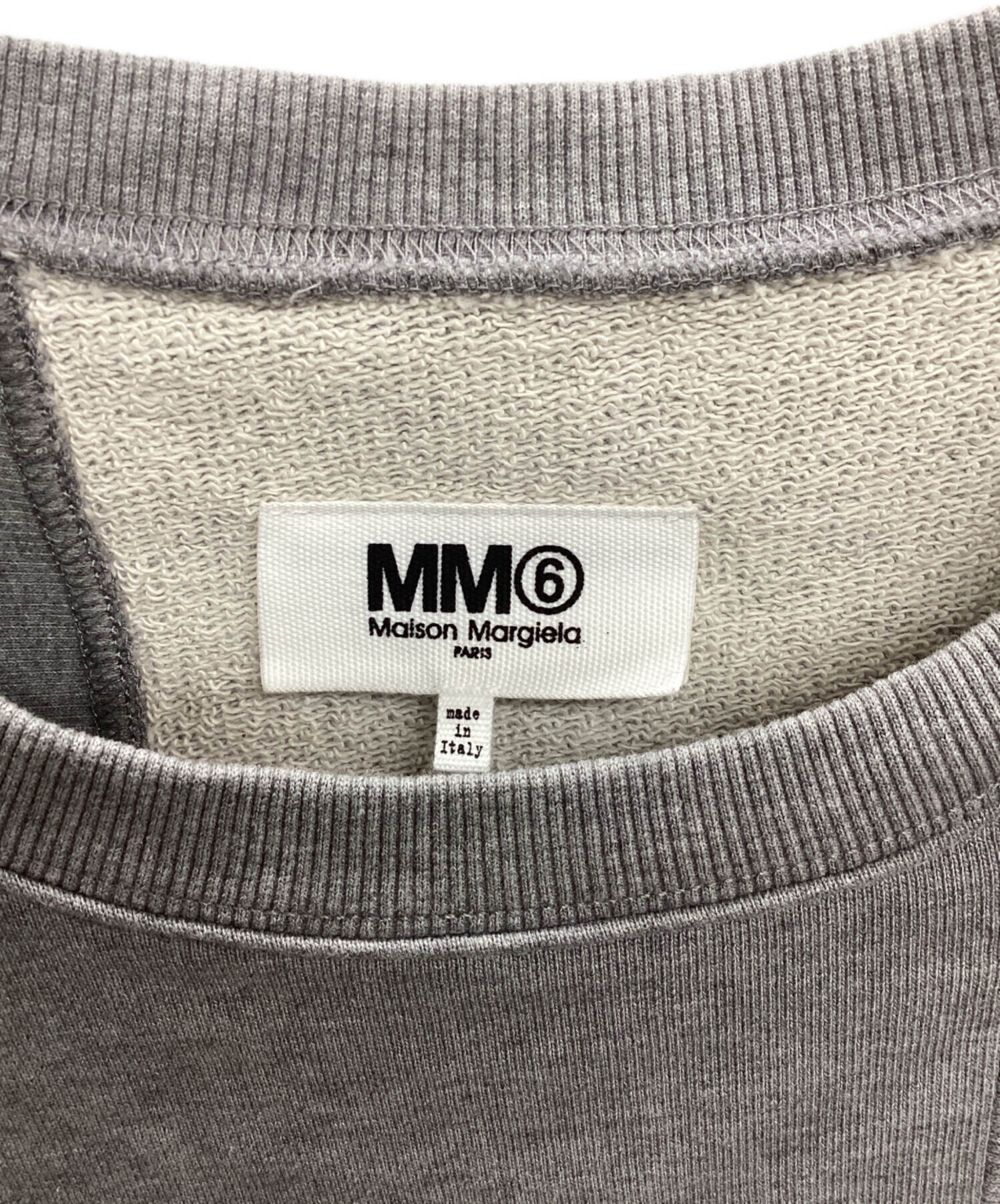 本日終了　最終値下げ　Maison Margiela グレー スウェット 中古・古着通販】MM6 Maison Margiela (エムエムシックスメゾン