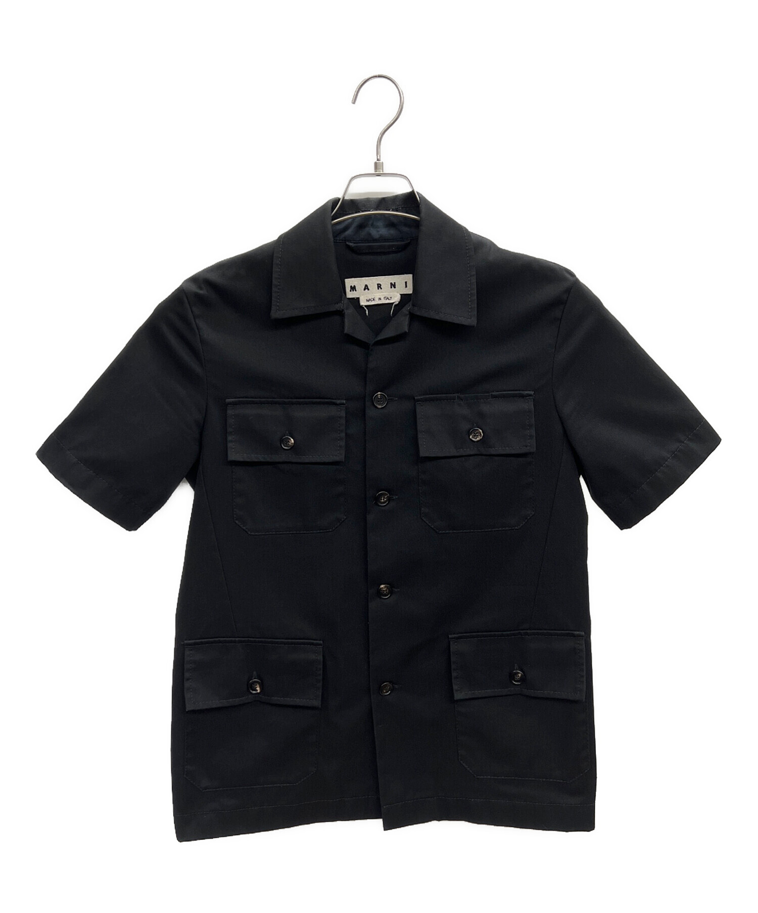 【DANON】MARNI(マルニ)半袖でシャツ44サイズ(ブラック) 中古・古着通販】MARNI (マルニ) 半袖シャツ ブラック サイズ:44