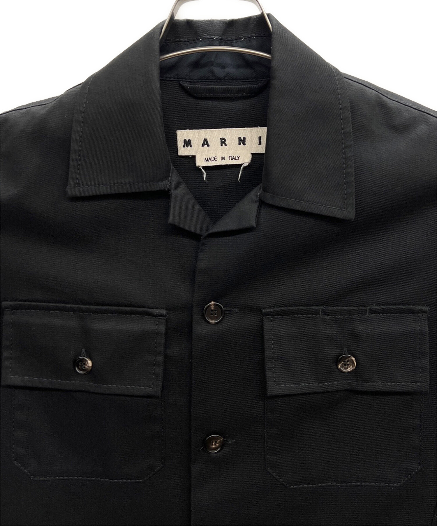 【DANON】MARNI(マルニ)半袖でシャツ44サイズ(ブラック) 中古・古着通販】MARNI (マルニ) 半袖シャツ ブラック サイズ:44