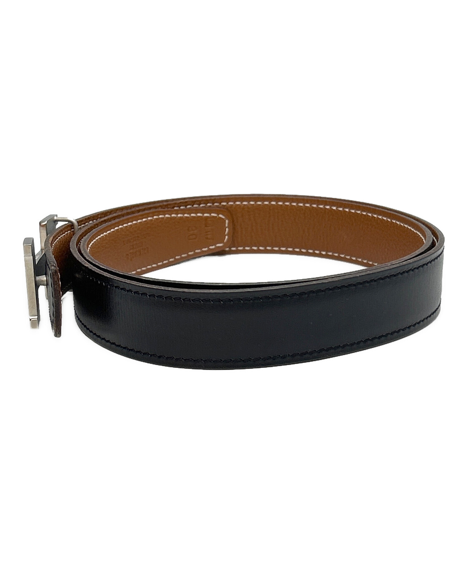 中古・古着通販】HERMES (エルメス) レザーベルト ブラウン｜ブランド 