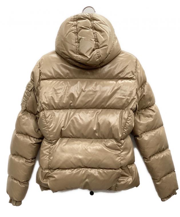 MONCLER ダウンジャケット風ニット ベージュ 中古・古着通販】MONCLER (モンクレール) ニット切替ダウン