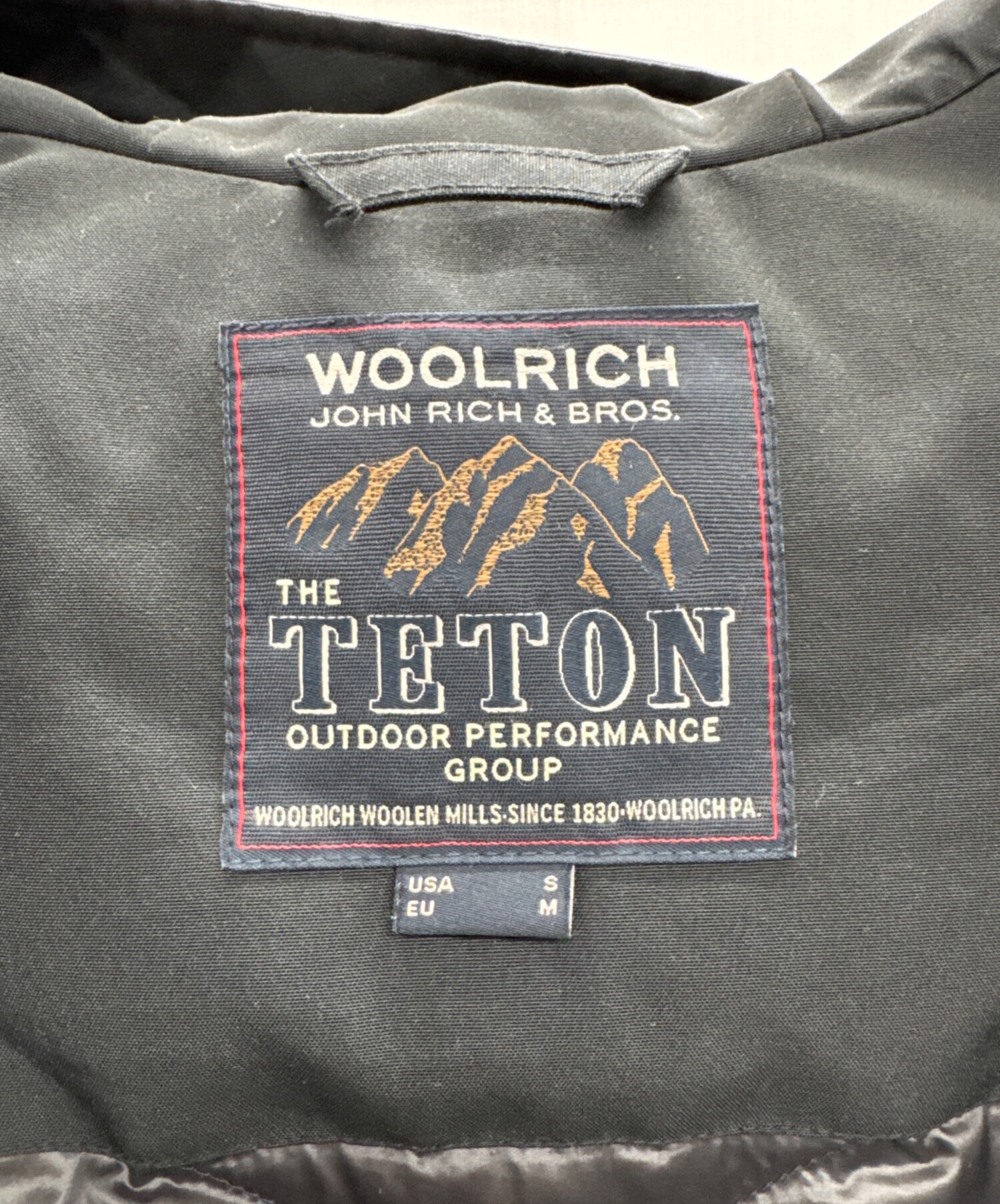 中古・古着通販】WOOLRICH (ウールリッチ) ダウンジャケット ブラック 