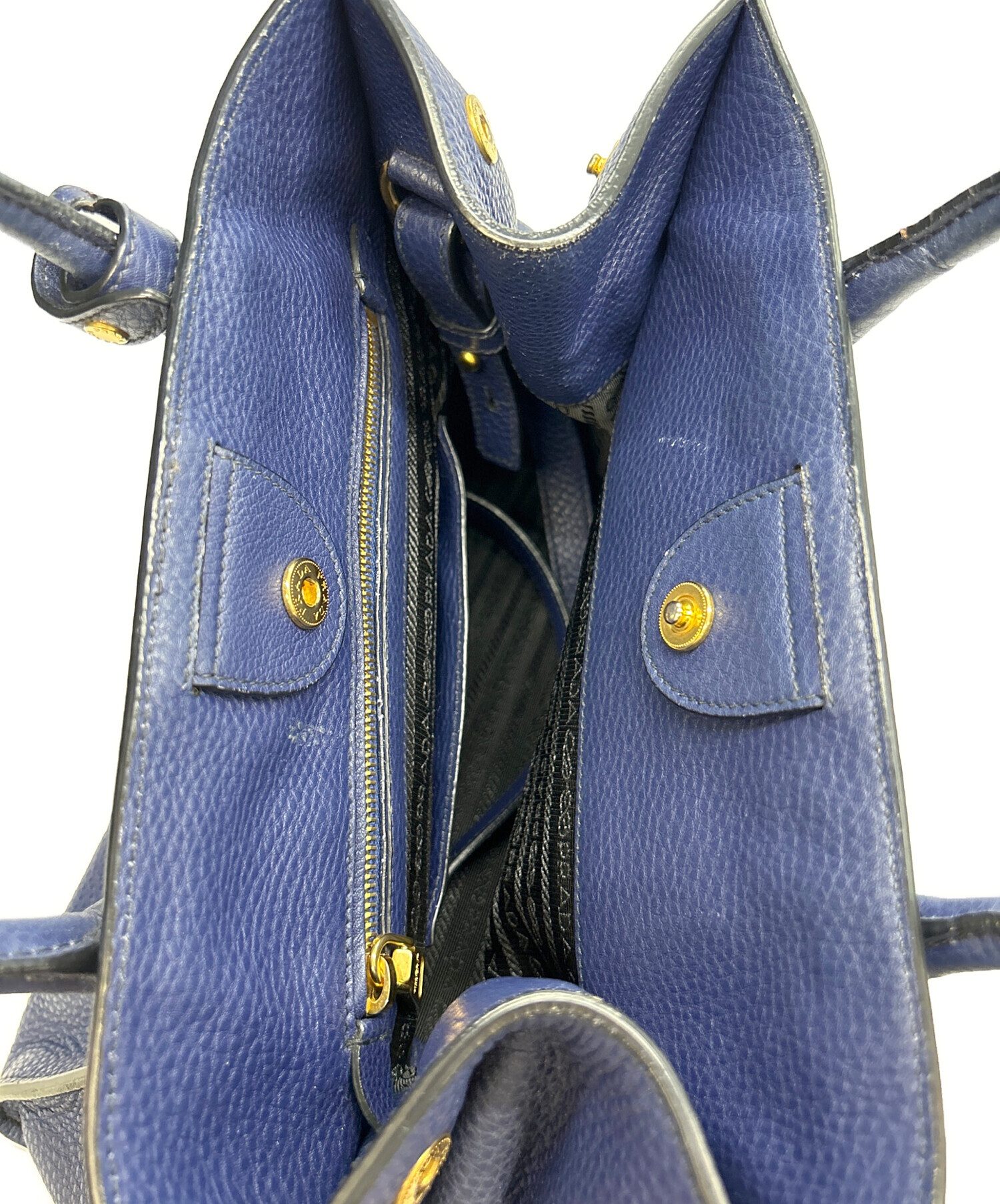 中古・古着通販】PRADA (プラダ) 2WAYバッグ ネイビー｜ブランド・古着