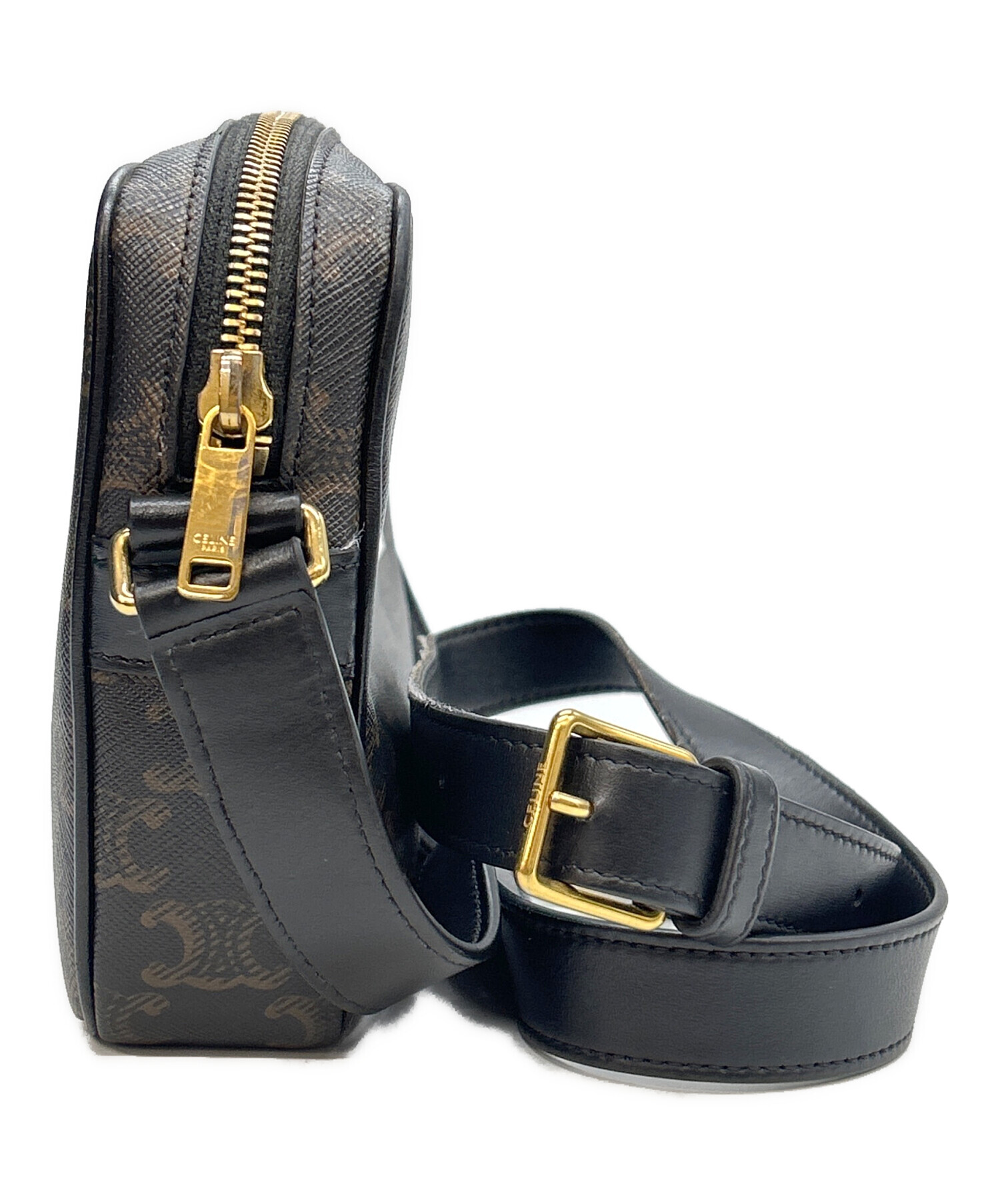 中古・古着通販】CELINE (セリーヌ) ショルダーバッグ ブラウン