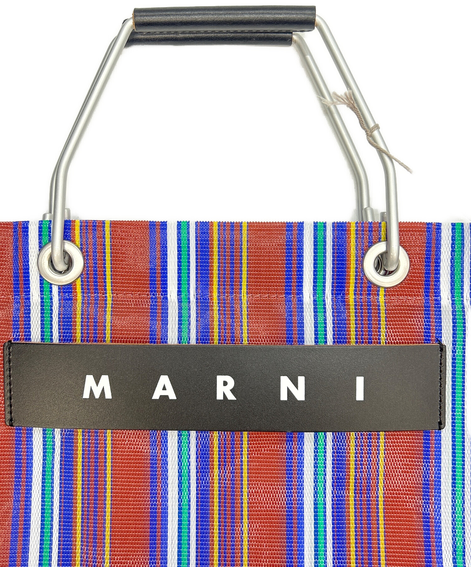 中古・古着通販】MARNI (マルニ) ストライプメッシュトートバッグ 未 