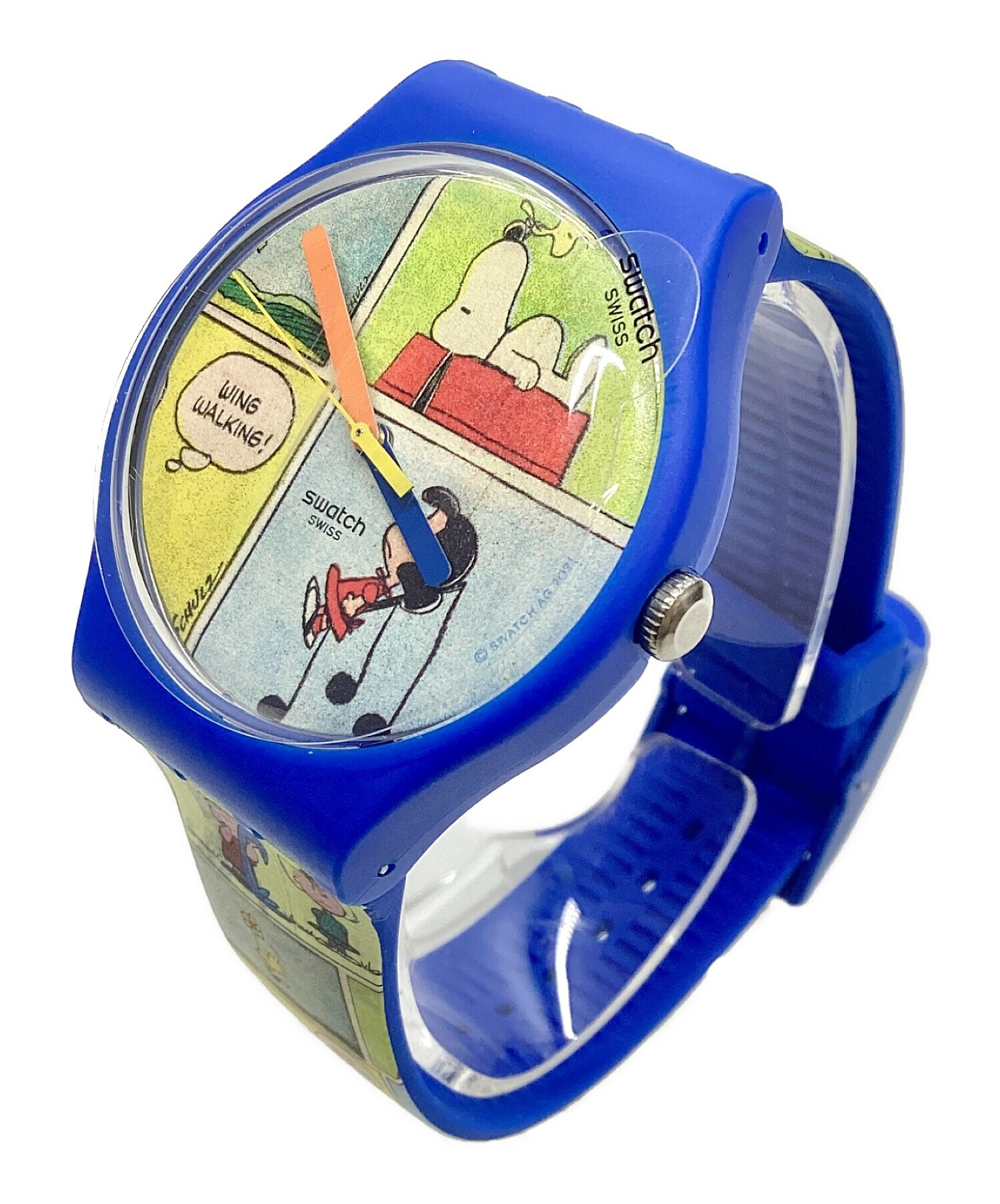 swatch スウォッチ PEANUTS ピーナッツ コラボ コミック・ストリップ 腕時計 メンズ レディース SO29Z108 swatch スウォッチ PEANUTS ピーナッツ コラボ コミック・ストリップ