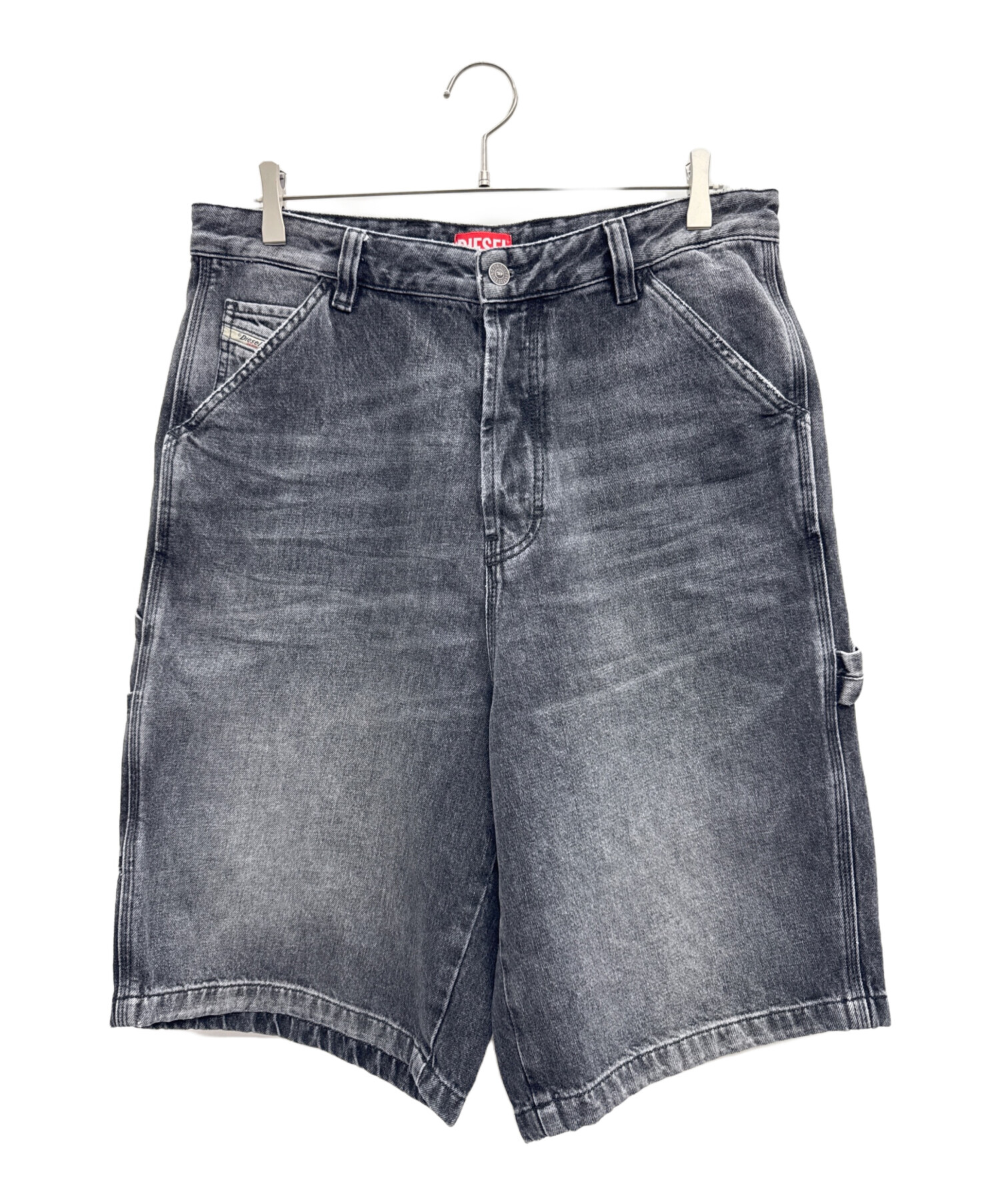げんち‼️DIESEL ディーゼル ハーフ ストレッチ生地 デニム パンツ 中古・古着通販】DIESEL (ディーゼル) ハーフデニムパンツ グレー