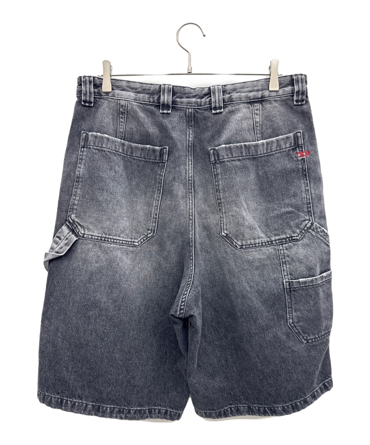 中古・古着通販】DIESEL (ディーゼル) ハーフデニムパンツ グレー