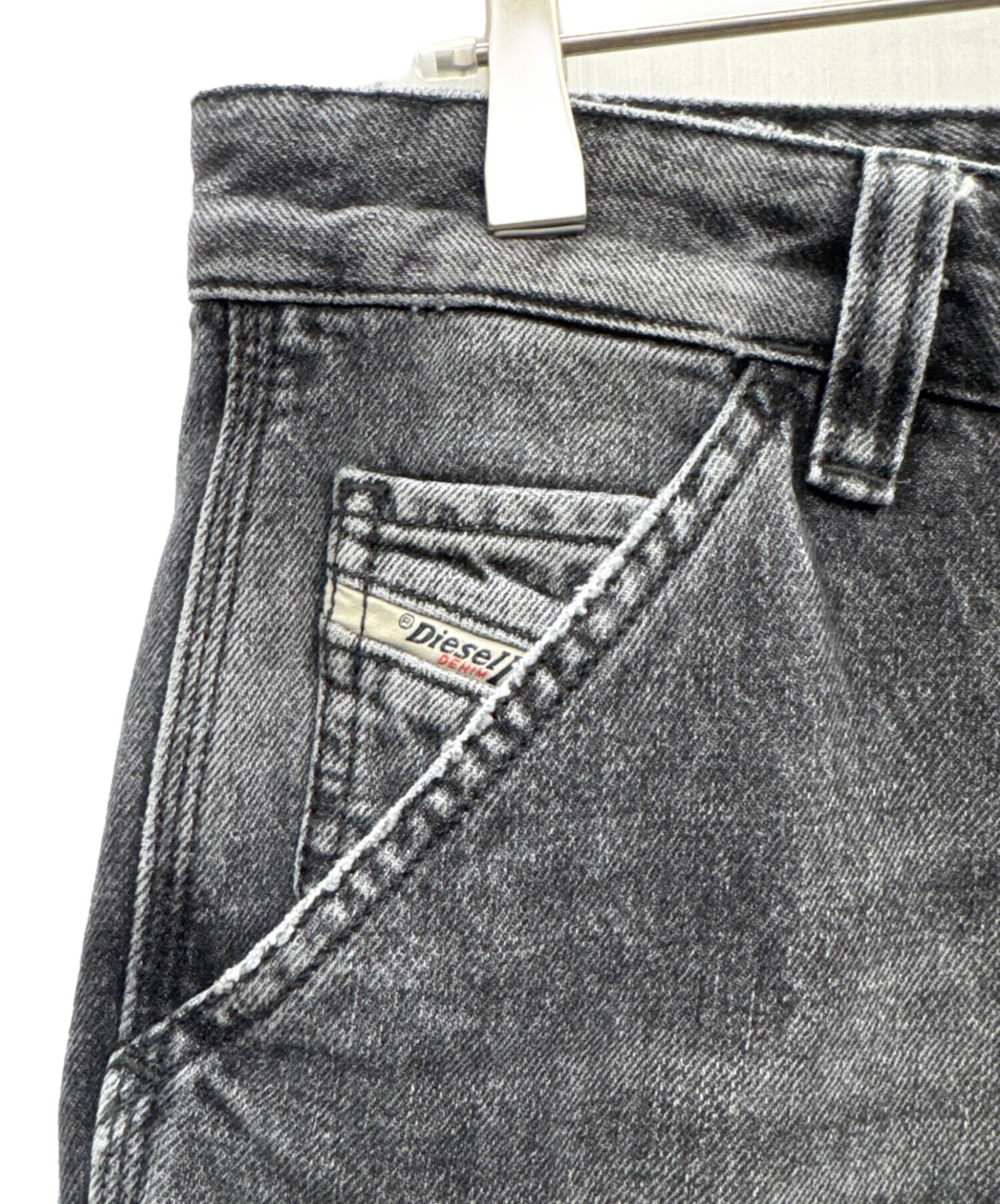 中古・古着通販】DIESEL (ディーゼル) ハーフデニムパンツ グレー