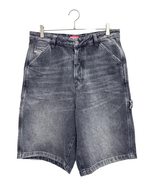 中古・古着通販】DIESEL (ディーゼル) ハーフデニムパンツ グレー 中古・古着通販】DIESEL (ディーゼル) ハーフデニムパンツ グレー