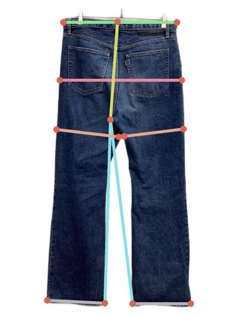 中古・古着通販】sacai (サカイ) Boot Cut Denim Pants インディゴ