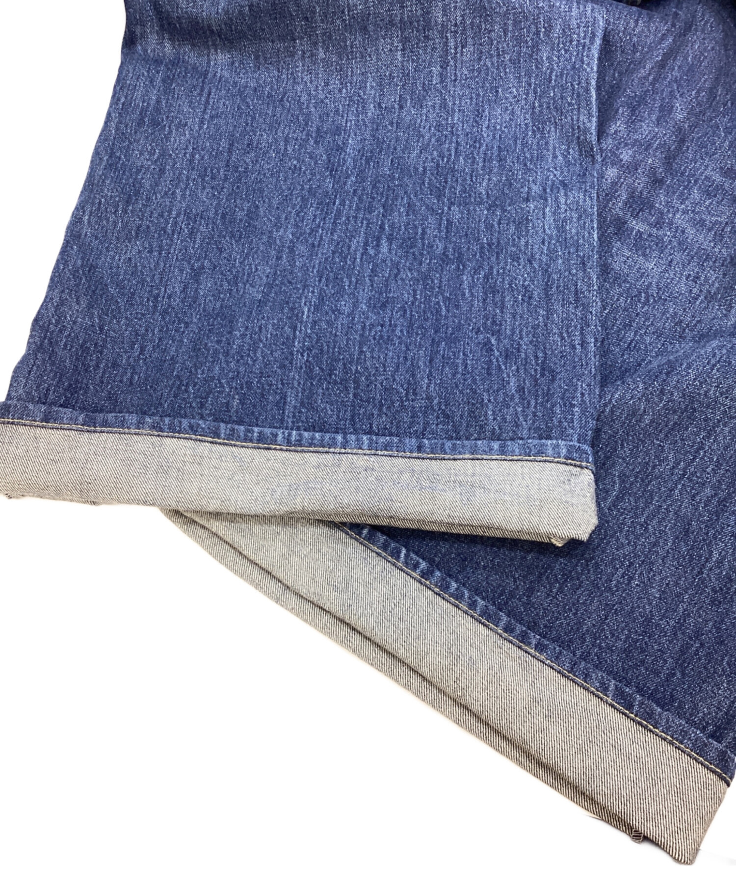 Sacai サカイ 未使用 デニムパンツ サイズ4 中古・古着通販】sacai (サカイ) Wide Denim Pants インディゴ