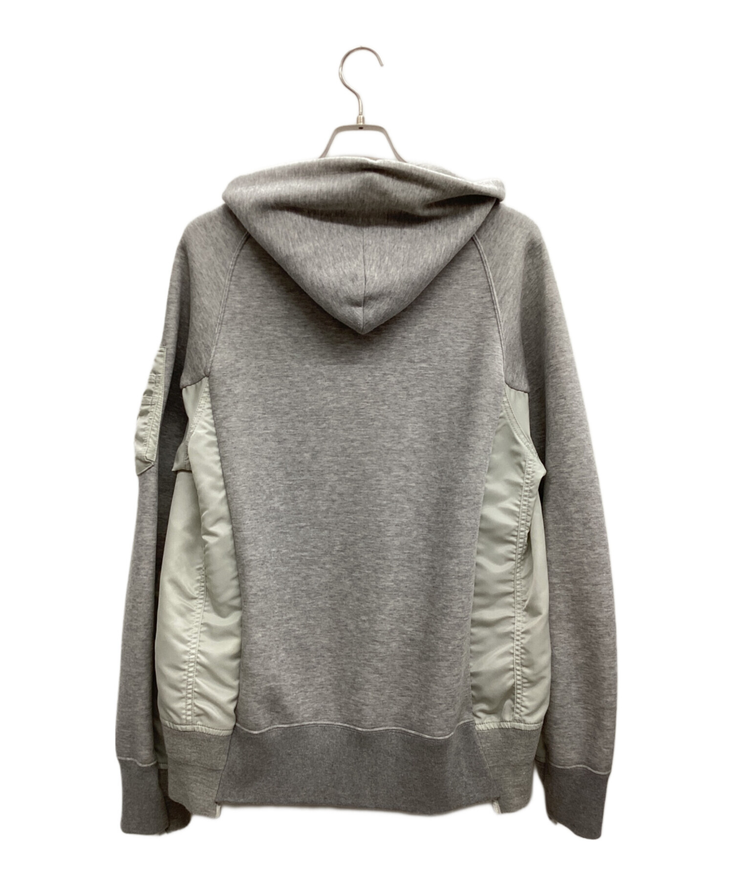 中古・古着通販】sacai (サカイ) Sponge Sweat x Nylon Twill Hoodie 