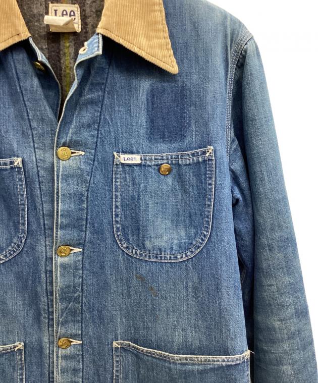 中古・古着通販】LEE (リー) カバーオール ブルー×ブラウン サイズ:36
