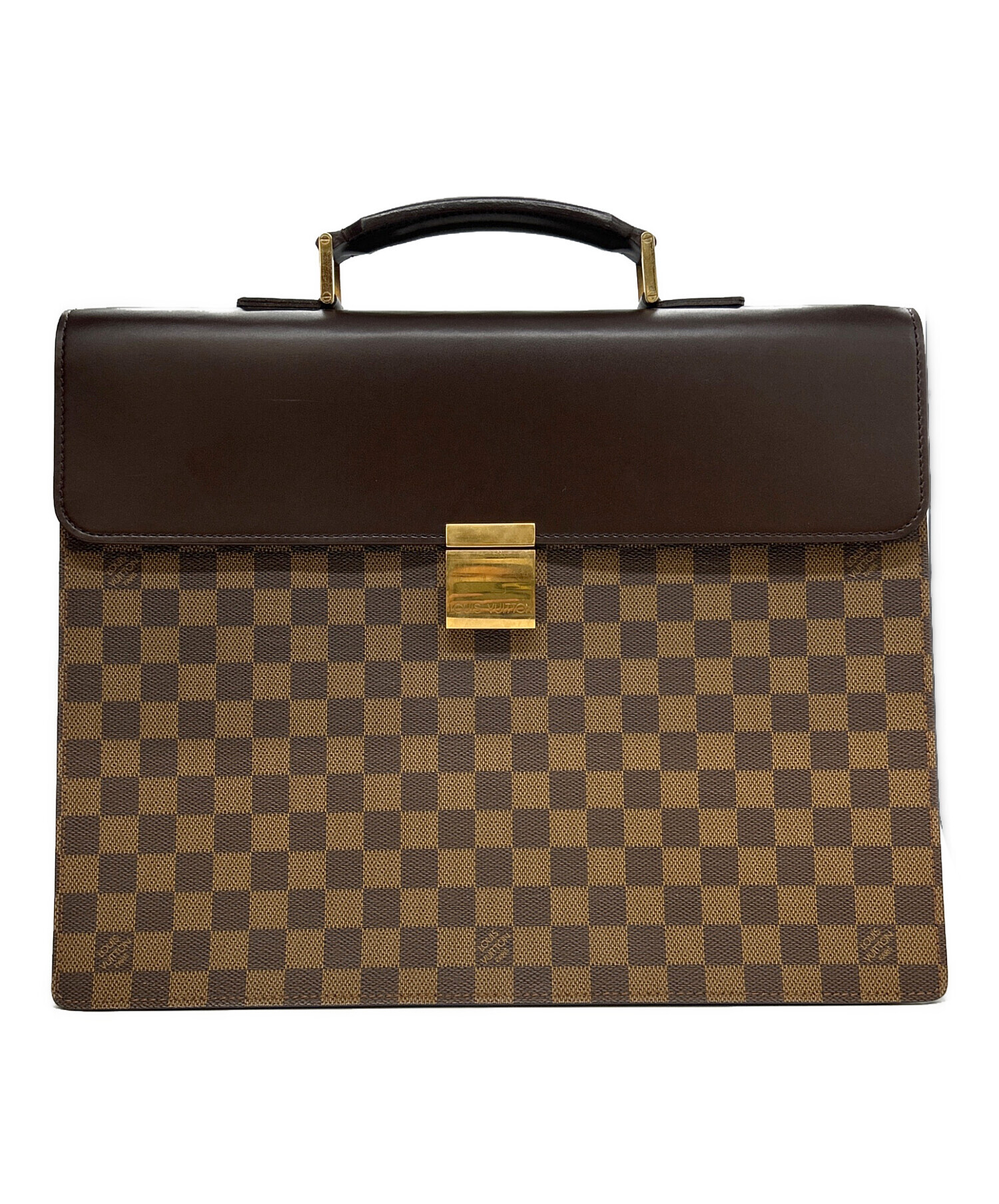 【美品】Louis Vuitton ブラウン ビジネスバッグ 中古・古着通販】LOUIS VUITTON (ルイ ヴィトン) ビジネスバッグ