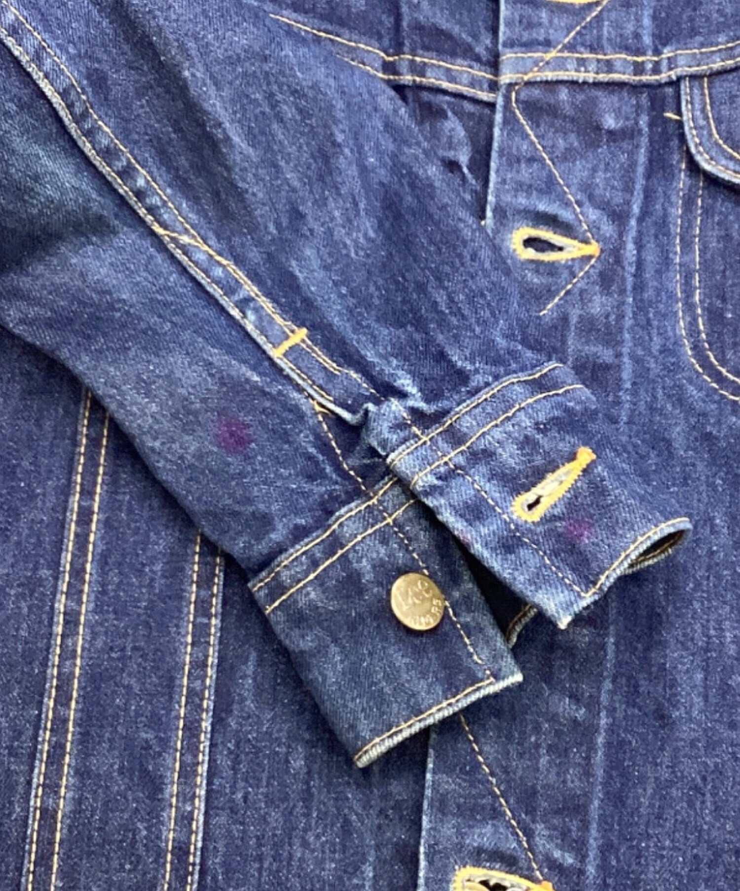 中古・古着通販】LEE (リー) 101-J デニムジャケット 70s インディゴ 中古・古着通販】LEE (リー) 101-J デニムジャケット 70s インディゴ