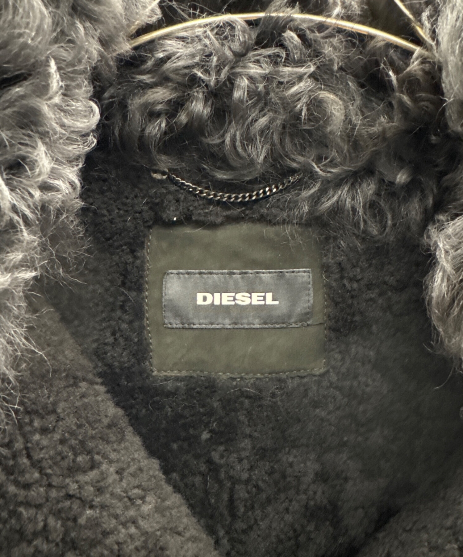 中古・古着通販】DIESEL (ディーゼル) ムートンジャケット ブラウン