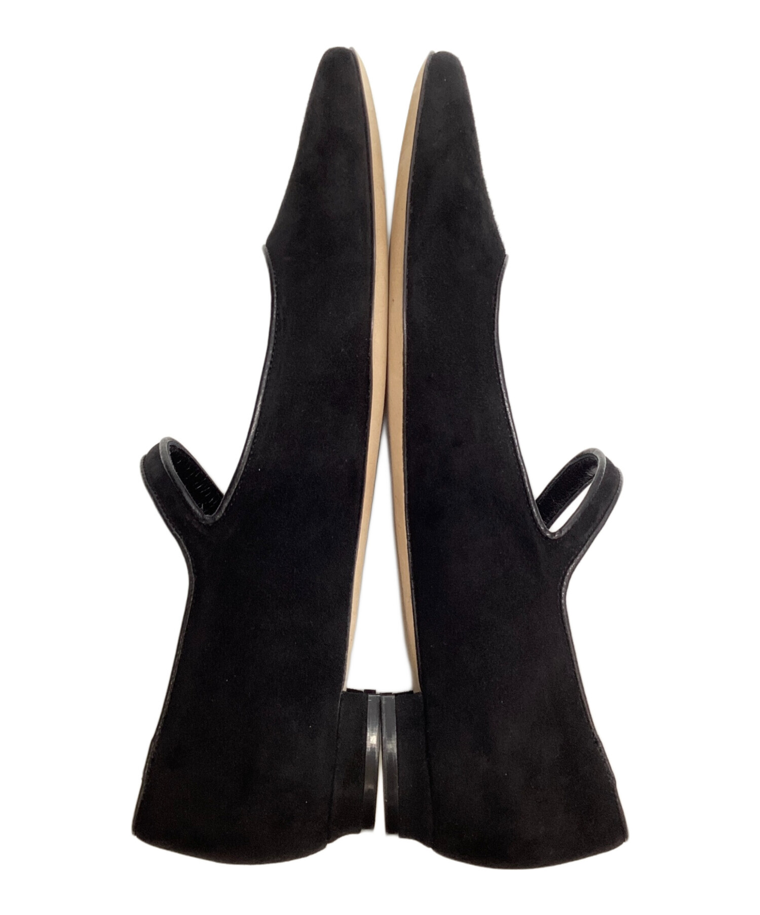 MANOLO BLAHNIK マノロブラニク KULOGLU ベルベットフラットパンプス