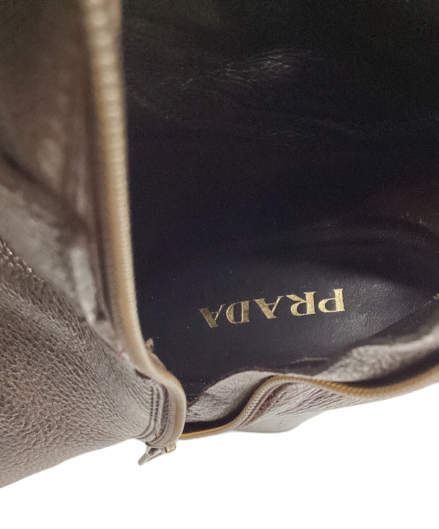 中古・古着通販】PRADA (プラダ) ロングブーツ ブラウン サイズ:38