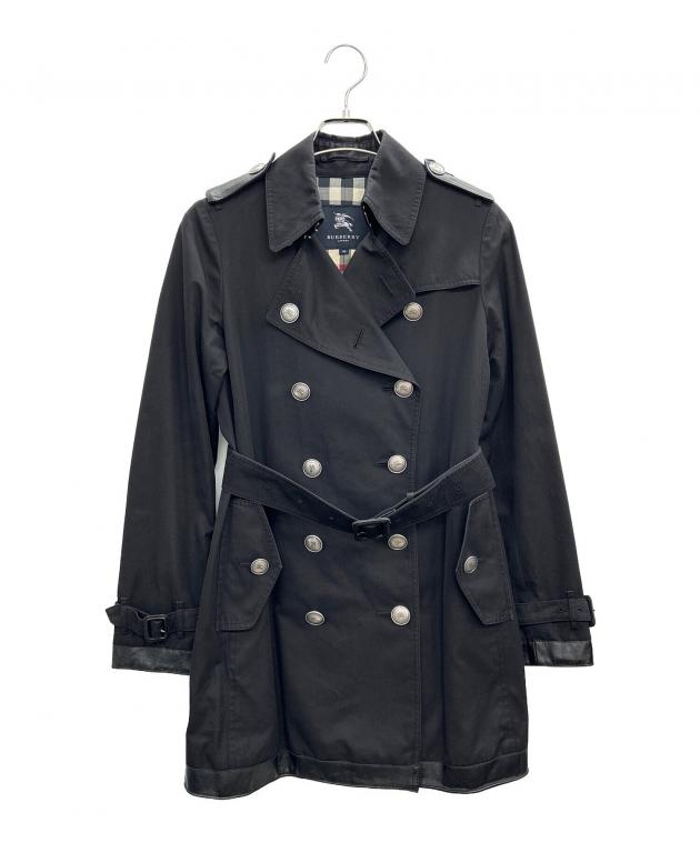 BURBERRY トレンチコート 38サイズ 黒 バーバリー＊Burberry トレンチ