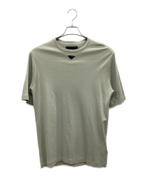 【美品】PRADA プラダ XS フリルカットソー プリーツ コットン 美品】PRADA プラダ XS フリルカットソー プリーツ コットン