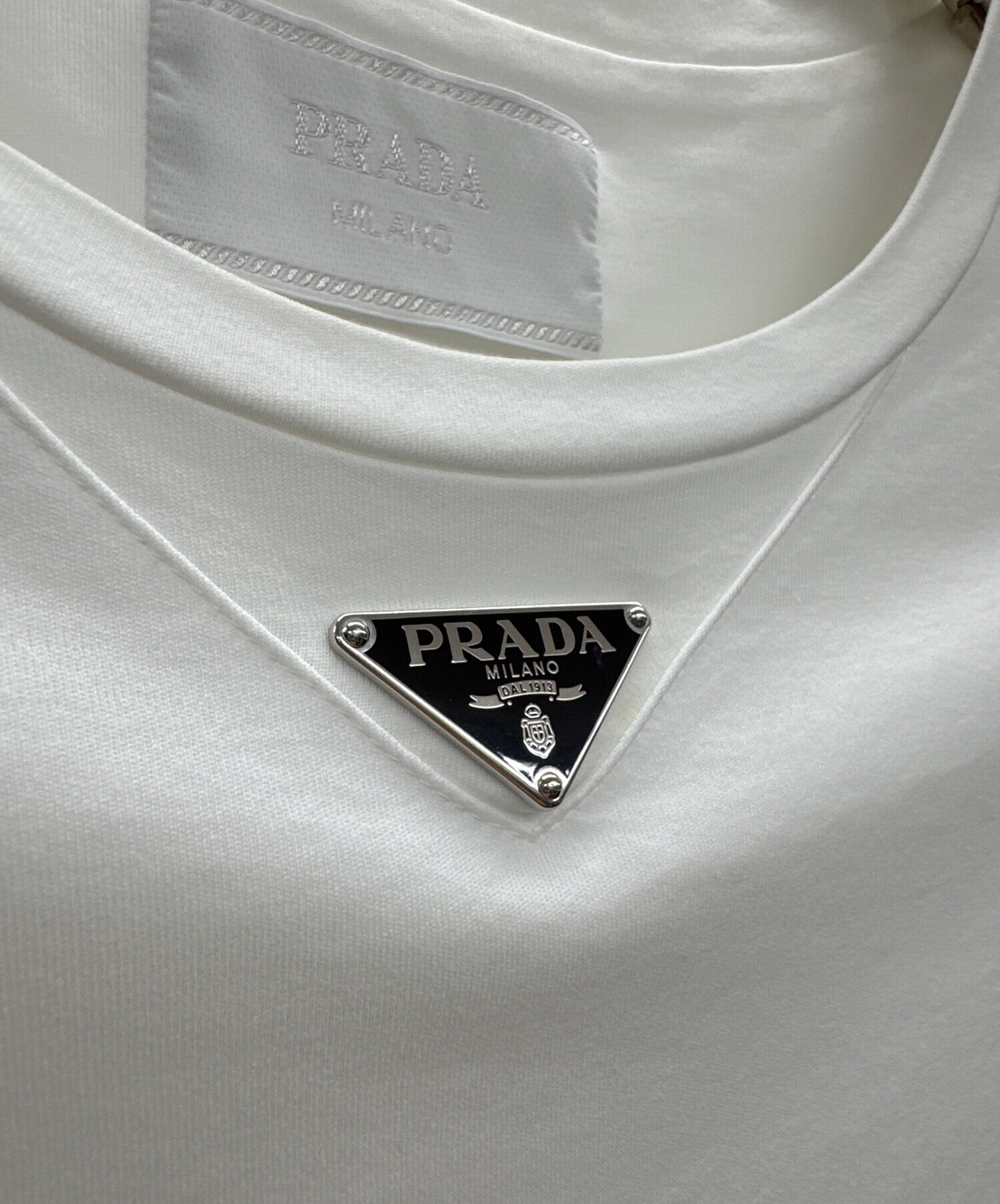 中古・古着通販】PRADA (プラダ) トライアングルロゴプレート