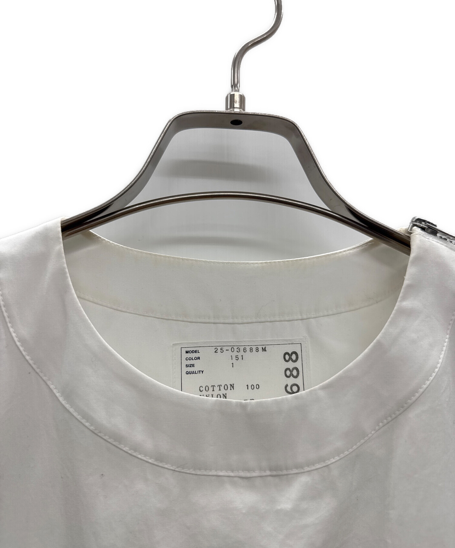 【sacai】Cotton Poplin Pullover サイズ2 ホワイト 中古・古着通販】sacai (サカイ) Cotton Poplin Pullover ホワイト
