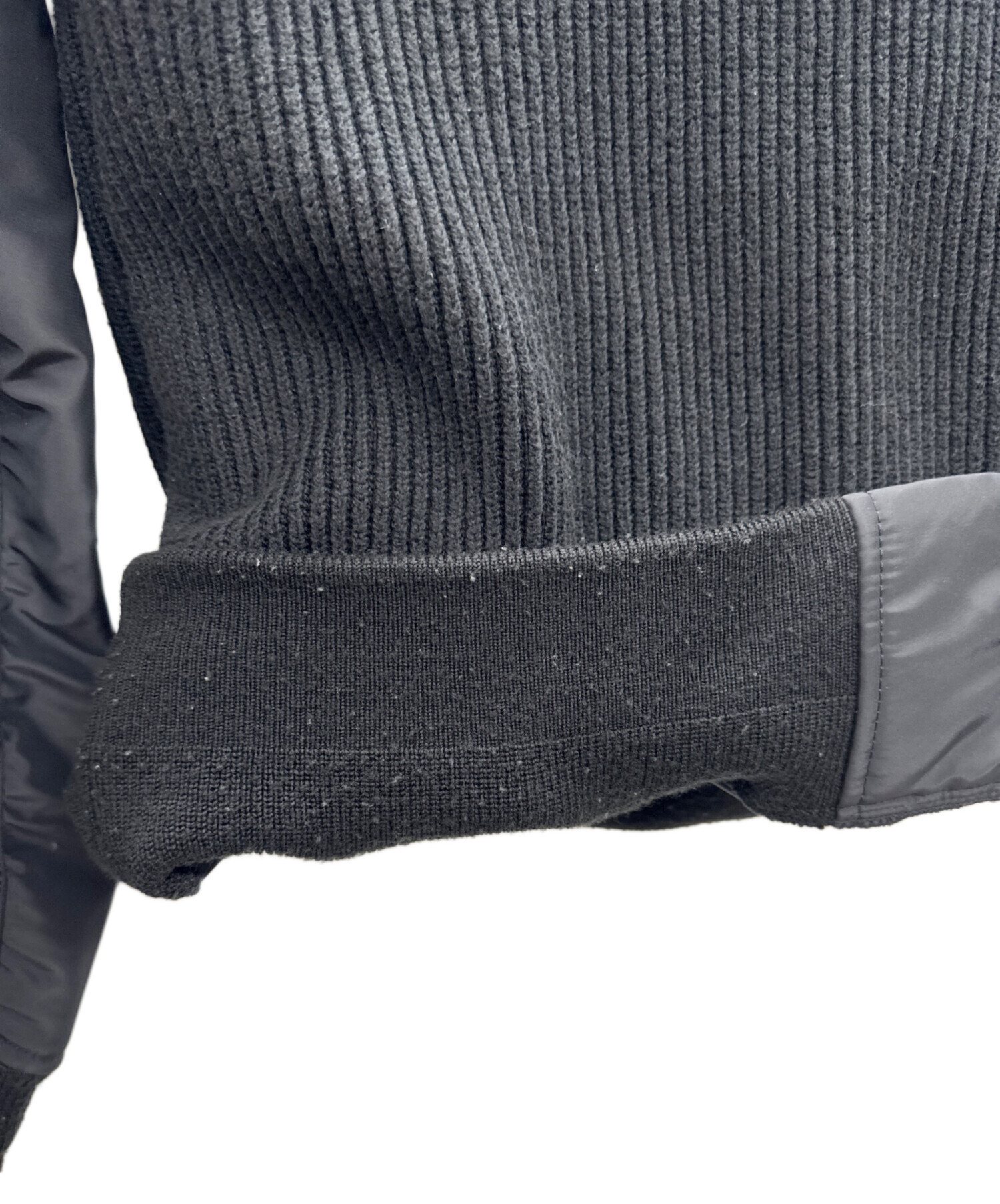中古・古着通販】sacai (サカイ) ナイロンツイル ドッキングニット