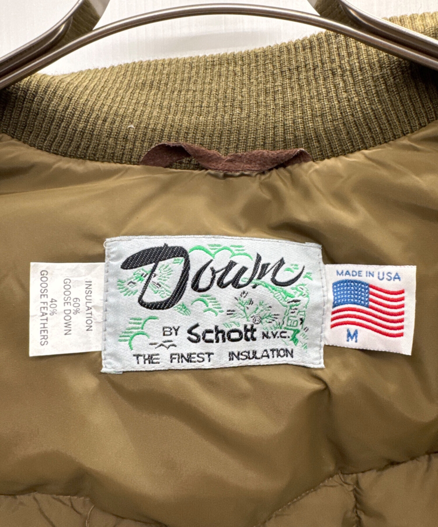 中古・古着通販】Schott (ショット) キルティングダウンブルゾン 