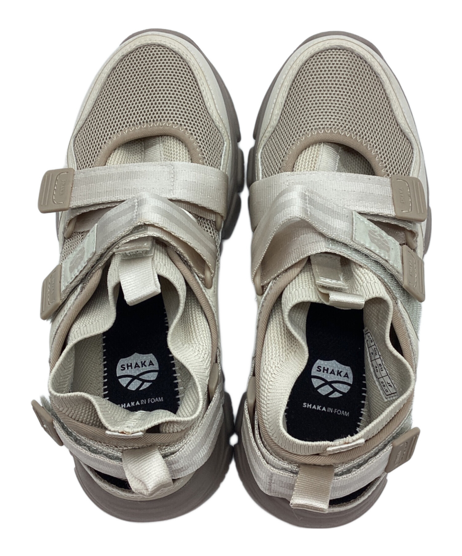 中古・古着通販】shaka (シャカ) 厚底サンダル ベージュ サイズ:25