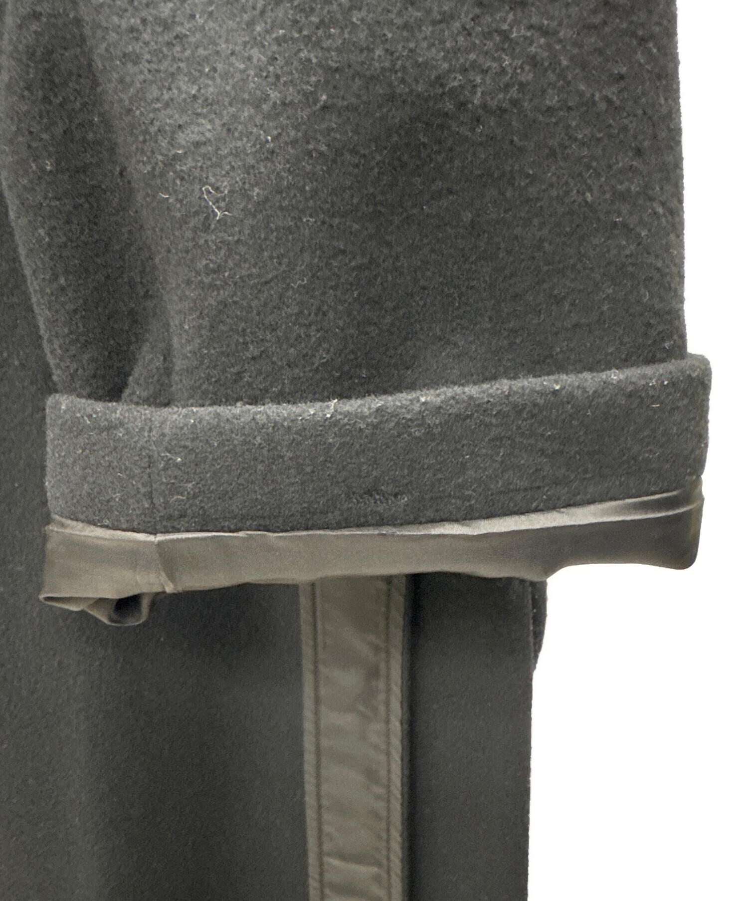 中古・古着通販】CULLNI (クルニ) タイロッケンコート ブラック サイズ