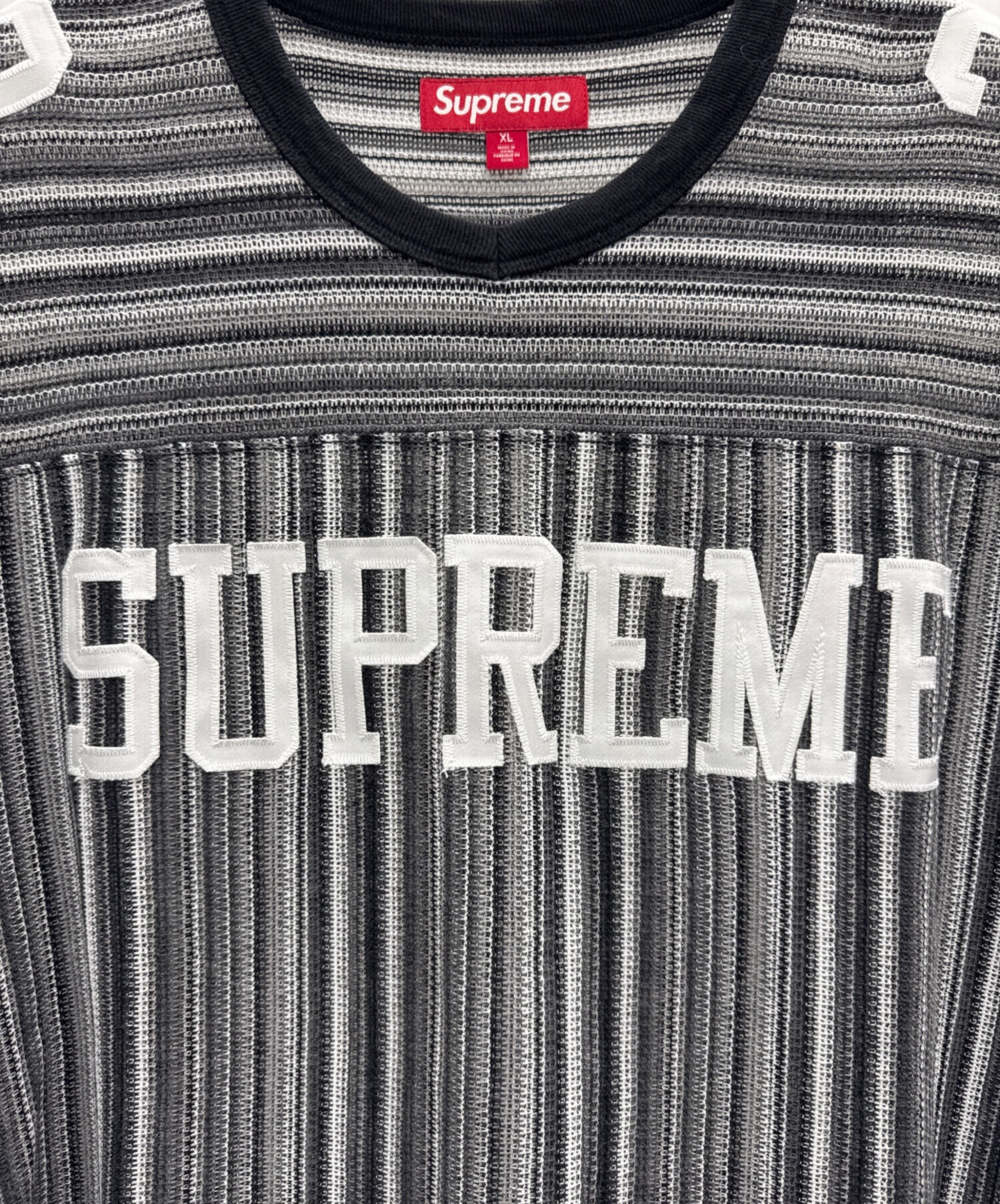 2012 old Supreme フットボールシャツ L グレー 2012 old Supreme