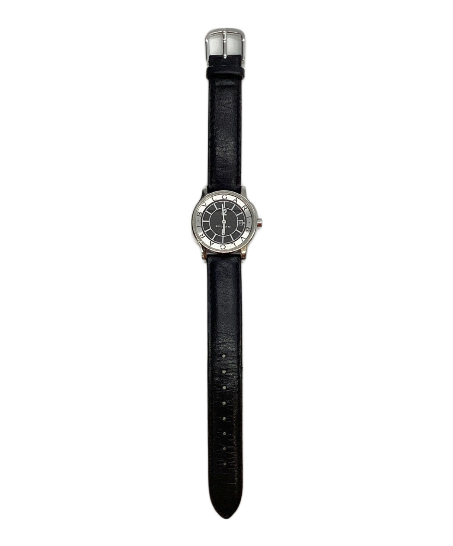 中古・古着通販】BVLGARI (ブルガリ) ソロテンポ ブラック×シルバー 