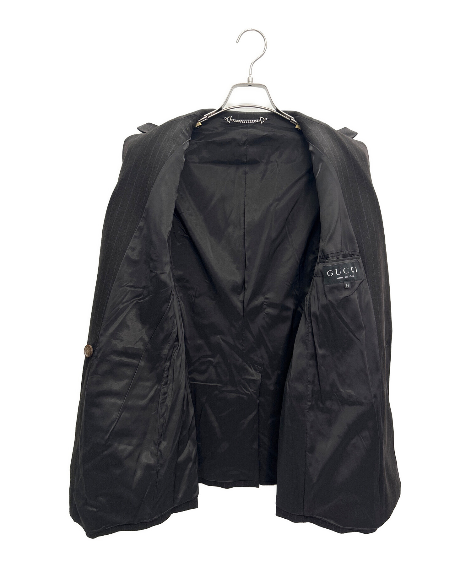 中古・古着通販】GUCCI (グッチ) セットアップスーツ ブラック×ブルー