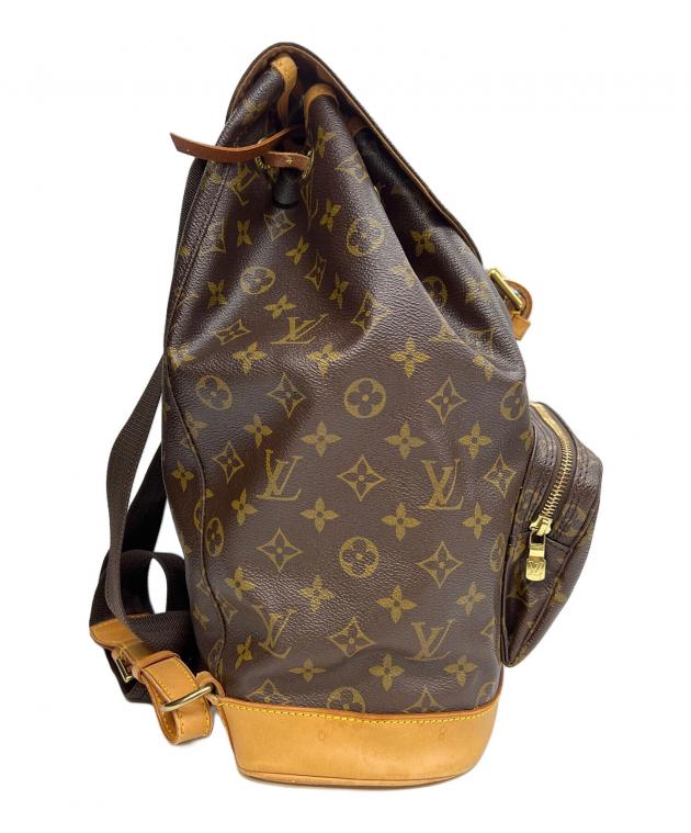 LOUIS VUITTON モンスリ GM ミニラン リュックサック 中古・古着通販】LOUIS VUITTON (ルイ ヴィトン) リュック モンスリGM