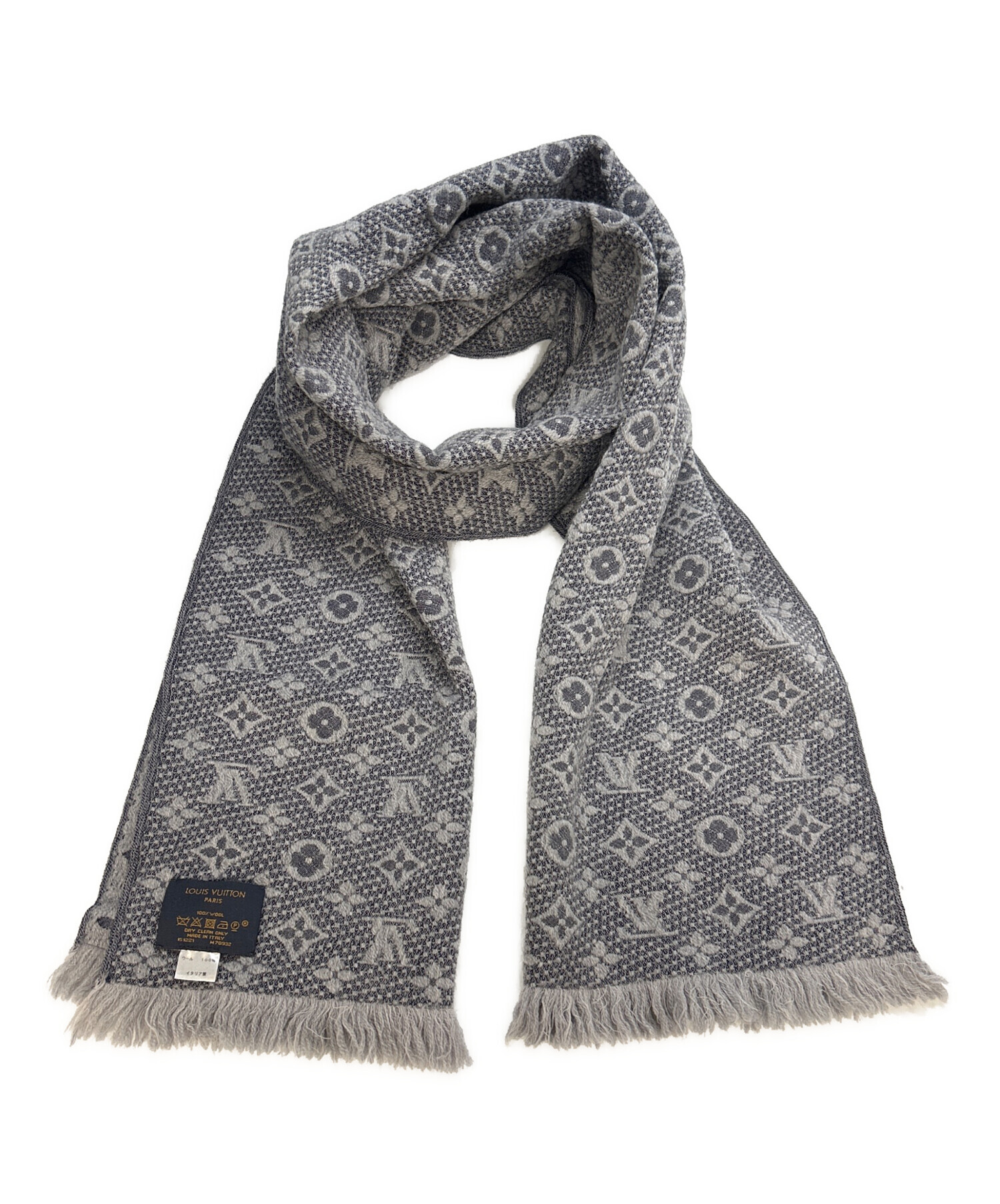 中古・古着通販】LOUIS VUITTON (ルイ ヴィトン) マフラー グレー