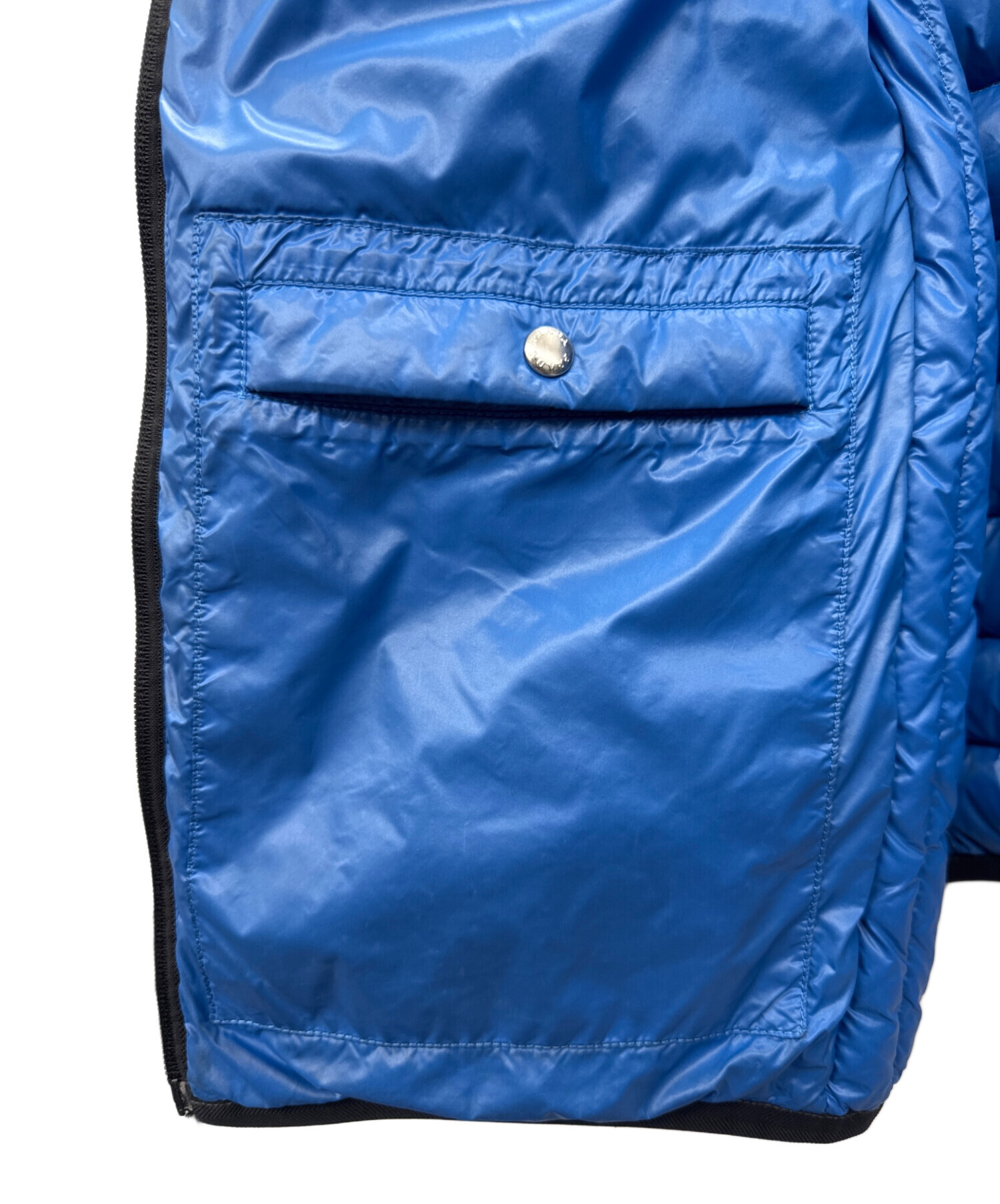 中古・古着通販】PRADA (プラダ) ダウンジャケット ブラック×ブルー