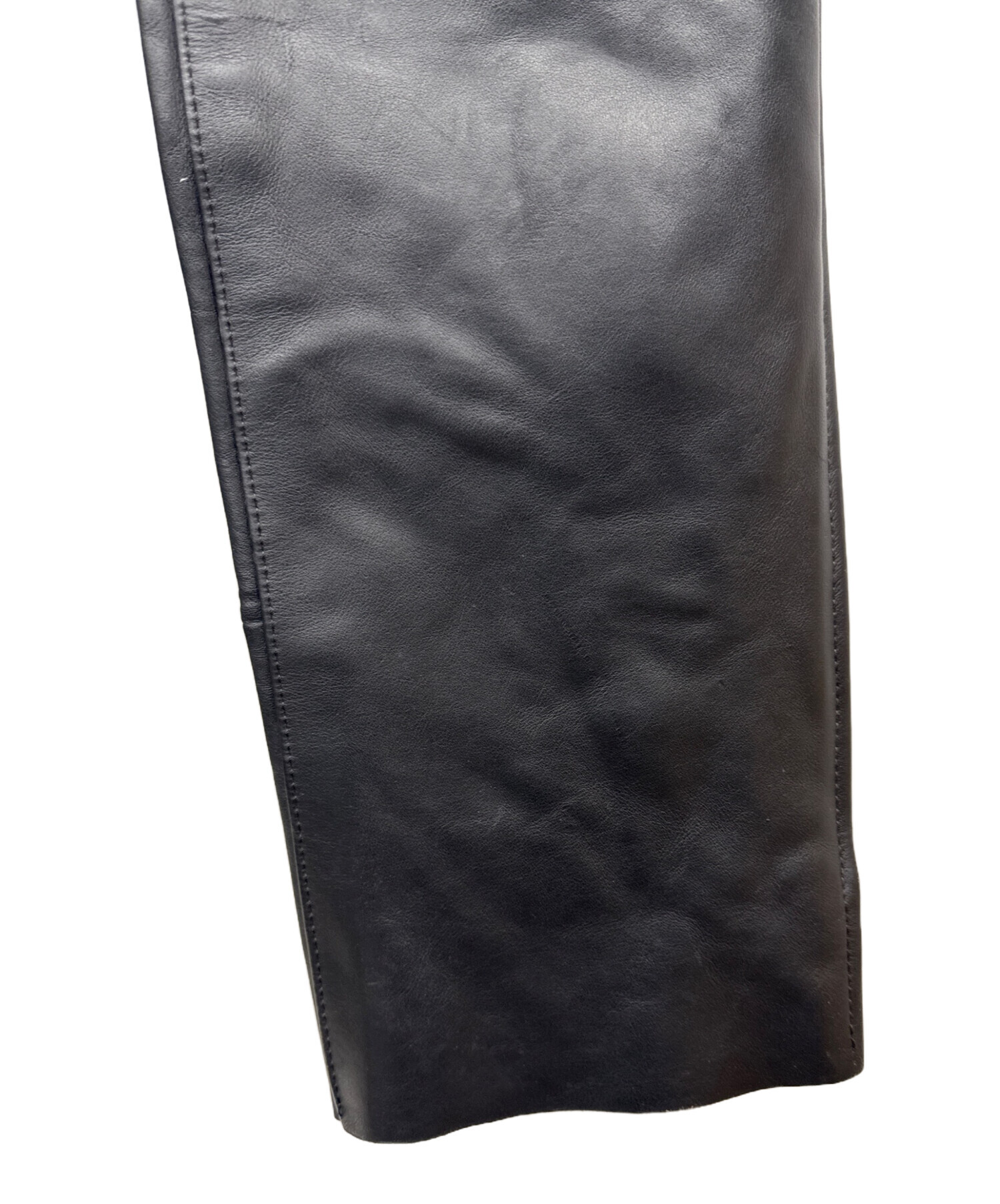 中古・古着通販】VANSON (バンソン) レザーチャップス ブラック サイズ