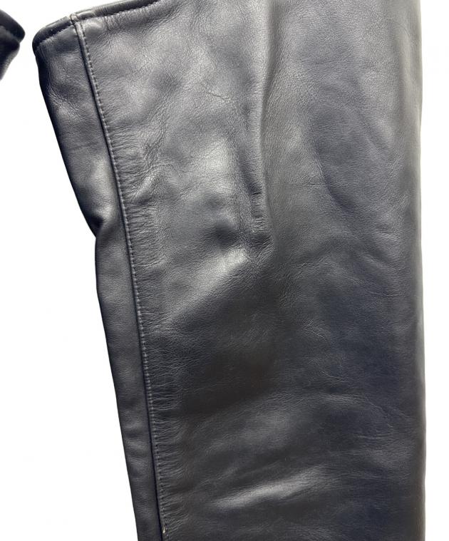 中古・古着通販】VANSON (バンソン) レザーチャップス ブラック サイズ